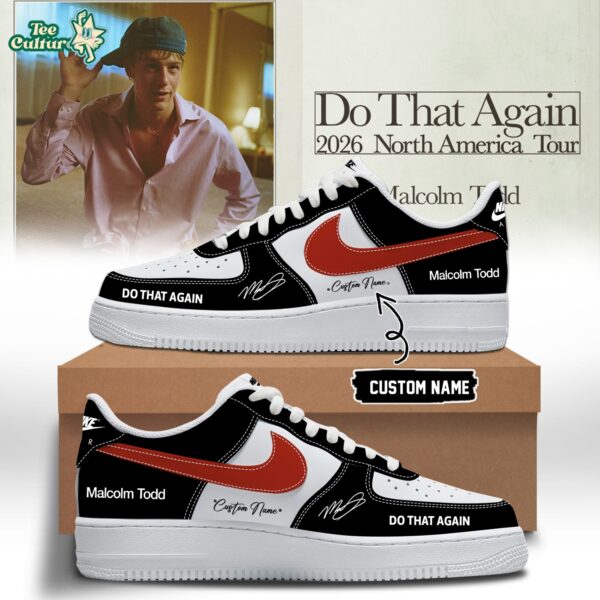 Malcolm Todd Do That Again Tour Signed Shoes 25