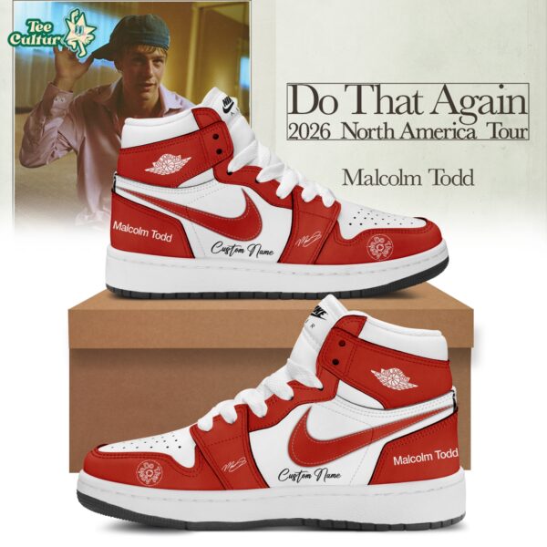 Malcolm Todd Do That Again Tour Signed Shoes 31