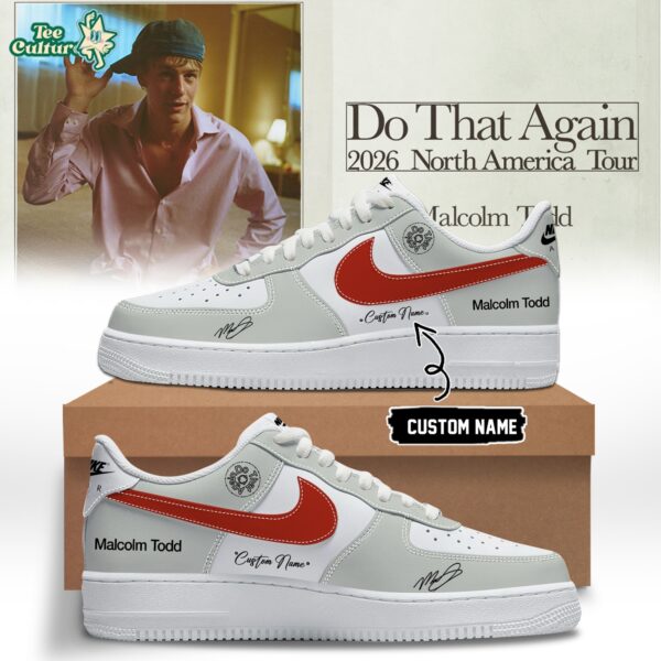 Malcolm Todd Do That Again Tour Signed Shoes 32