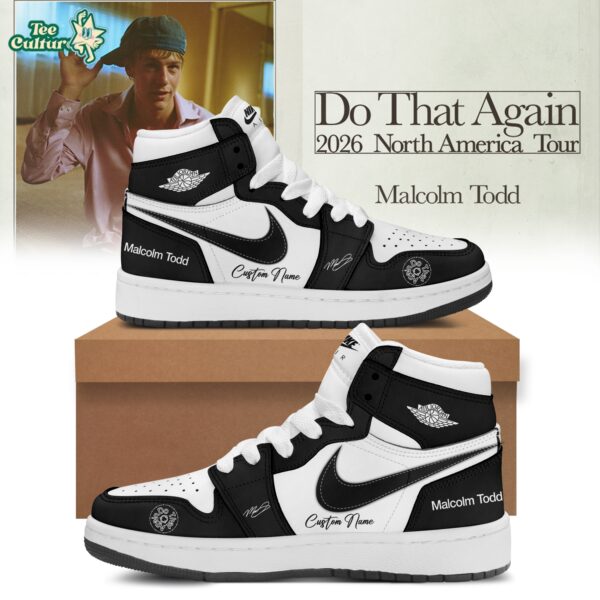 Malcolm Todd Do That Again Tour Signed Shoes 34