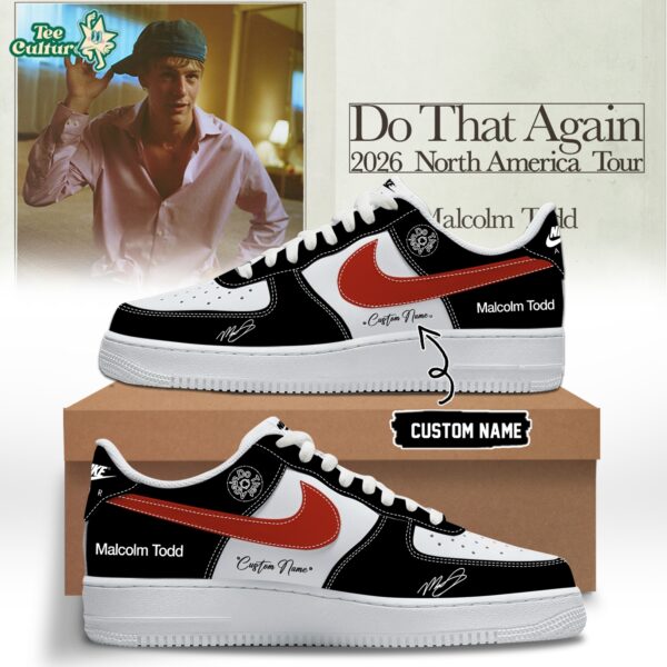Malcolm Todd Do That Again Tour Signed Shoes 35