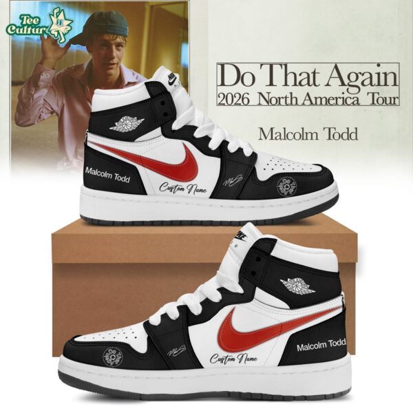 Malcolm Todd Do That Again Tour Signed Shoes 35
