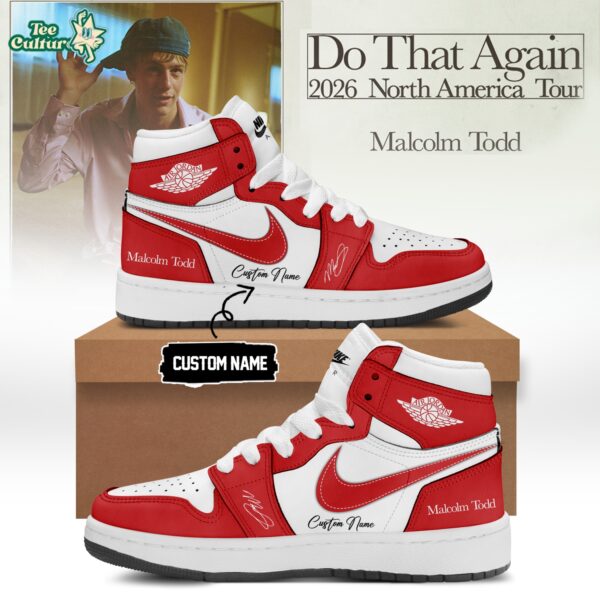 Malcolm Todd Do That Again Tour Signed Shoes 41