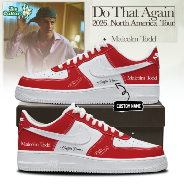 Malcolm Todd Do That Again Tour Signed Shoes 41