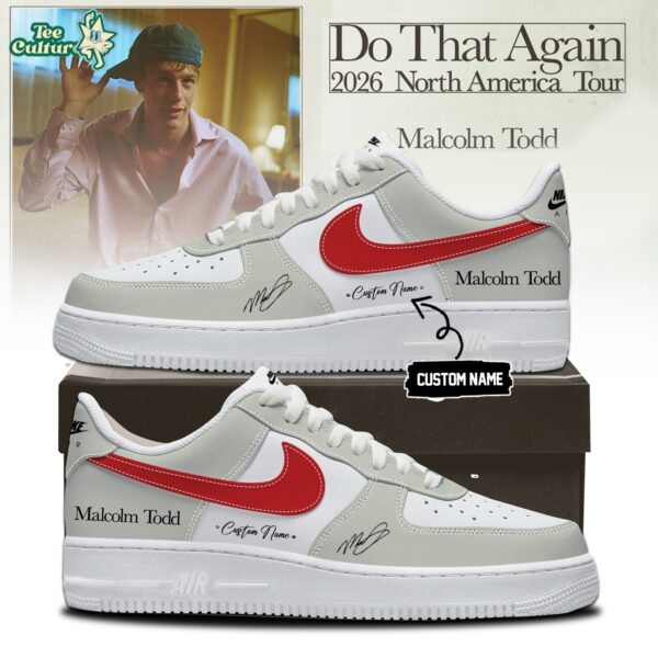 Malcolm Todd Do That Again Tour Signed Shoes 42