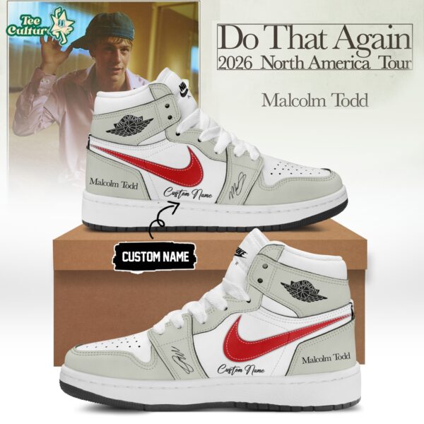 Malcolm Todd Do That Again Tour Signed Shoes 42