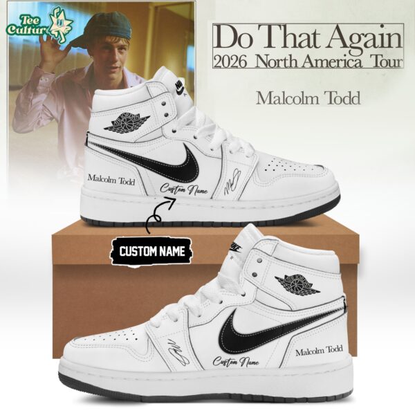 Malcolm Todd Do That Again Tour Signed Shoes 43