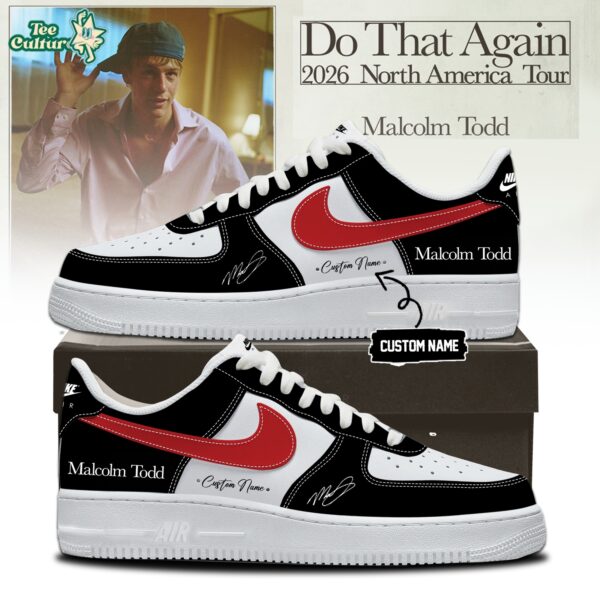 Malcolm Todd Do That Again Tour Signed Shoes 45