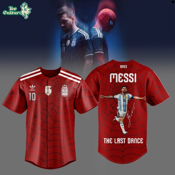Messi x Spider-Man Argentina The Last Dance Baseball Jersey