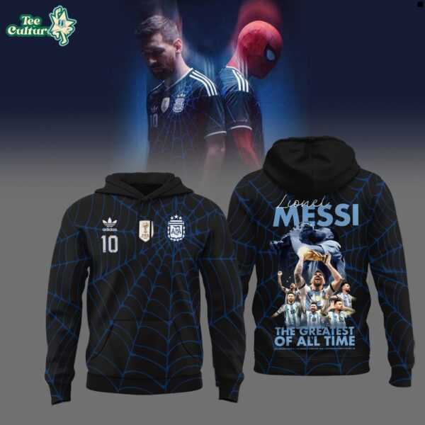 Messi x Spider-Man GOAT Web Hero Hoodie
