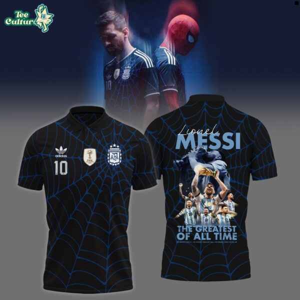 Messi x Spider-Man GOAT Web Hero Polo Shirt