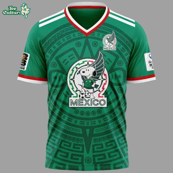 Mexico x Snoopy World Cup 2026 Special Jersey Shirt by Teesculture.com