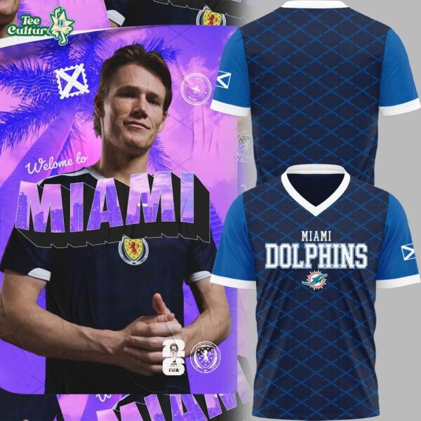 Miami Dolphins Scotland Tartan Army 2026 Jersey Shirt