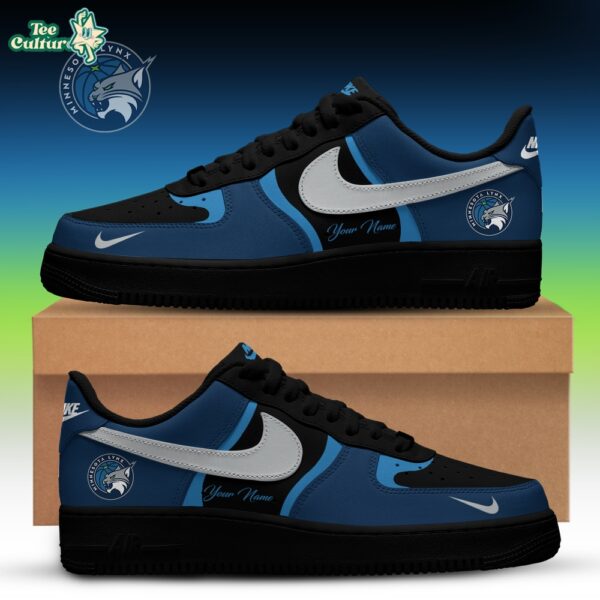 Minnesota Lynx x Back 2 Black Edition Custom Air Force 1 Sneakers For Fans