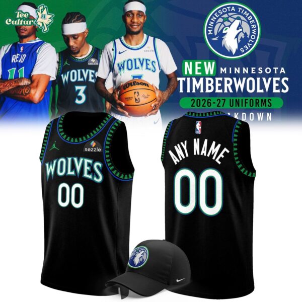Minnesota Timberwolves 2026-2027 Black Basketball Jersey