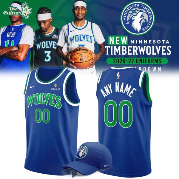 Minnesota Timberwolves 2026-2027 Blue Basketball Jersey