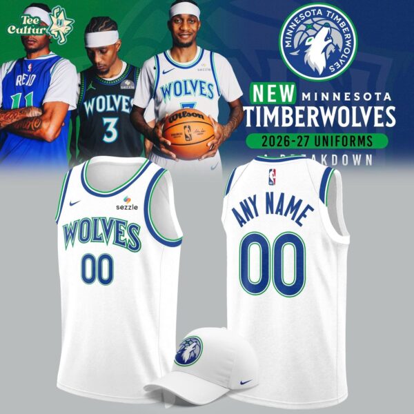 Minnesota Timberwolves 2026-2027 White Basketball Jersey