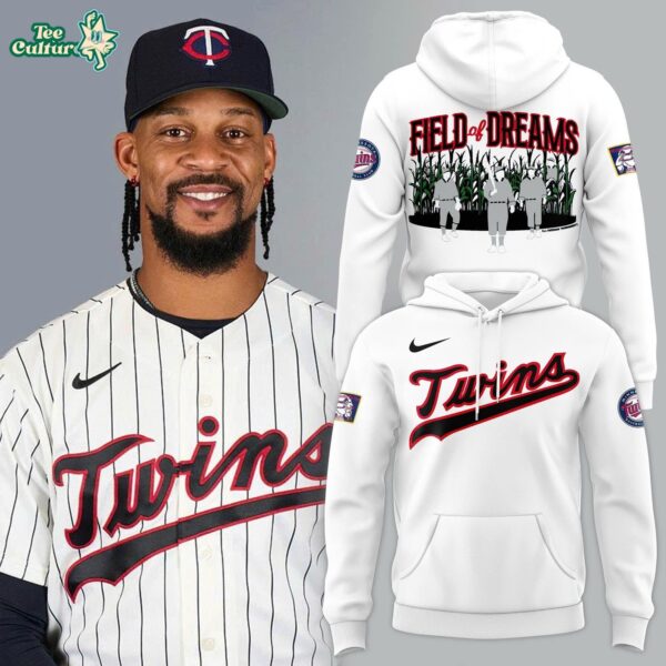Minnesota Twins 2026 MLB At Field Of Dreams Game Limited Edition White Hoodie