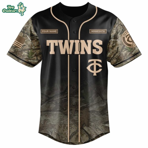 Minnesota Twins Deer Hunting Limited Edition Baseball Jersey by Teesculture.com
