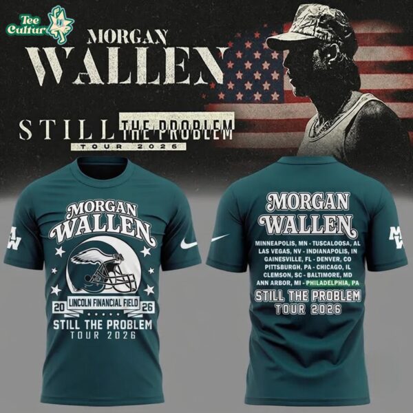 Morgan Wallen x Philadelphia Eagles Still The Problem Tour at Lincoln Financial Field 2026 Baseball Jersey