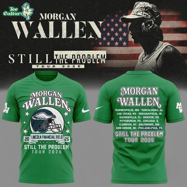 Morgan Wallen x Philadelphia Eagles Still The Problem Tour at Lincoln Financial Field 2026 Baseball Jersey Ver2