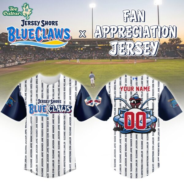Nashville Sounds Jersey Shore BlueClaws Fan Appreciation Night Collector Jersey