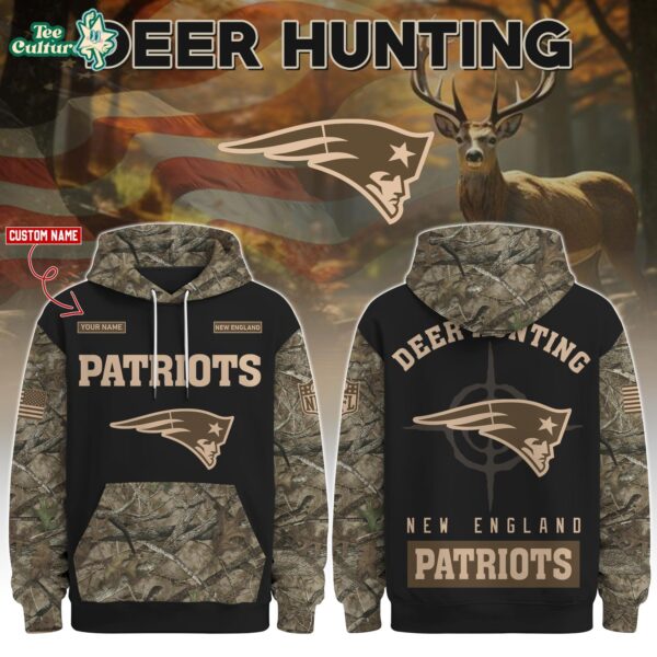 New England Patriots Deer Hunting Limited Edition Hoodie – NFL Hunting Hoodie for Fans