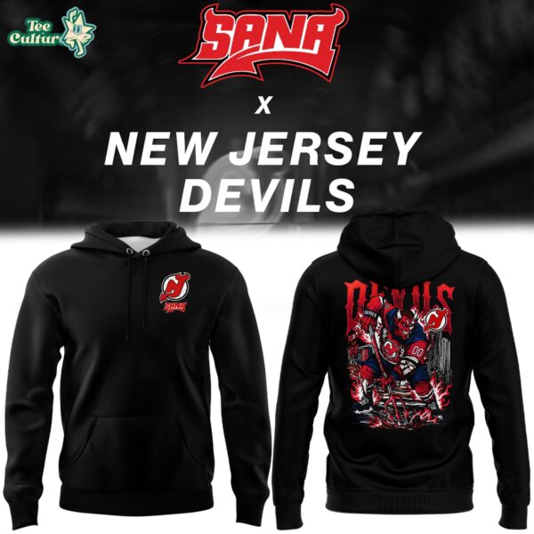New Jersey Devils x SANA Limited Edition Black Hoodie