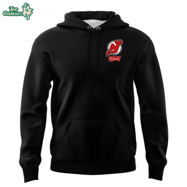 New Jersey Devils x SANA Limited Edition Black Hoodie by Teesculture.com
