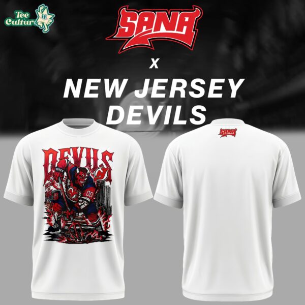 New Jersey Devils x SANA Limited Edition White Shirt