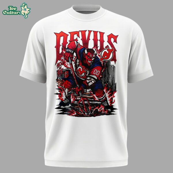 New Jersey Devils x SANA Limited Edition White Shirt by Teesculture.com