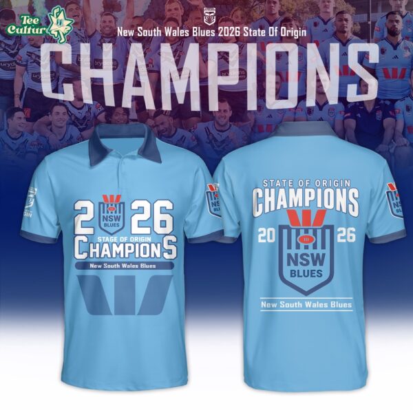 New South Wales Blues 2026 State of Origin Champions Men’s Polo Limited Edition