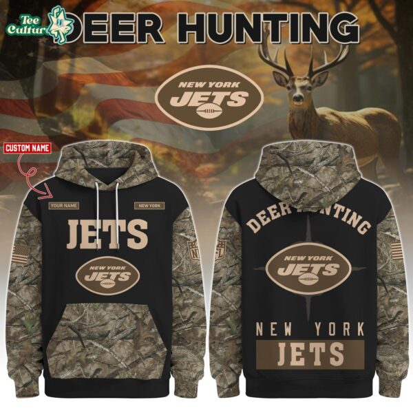 New York Jets Deer Hunting Limited Edition Hoodie – NFL Hunting Hoodie for Fans