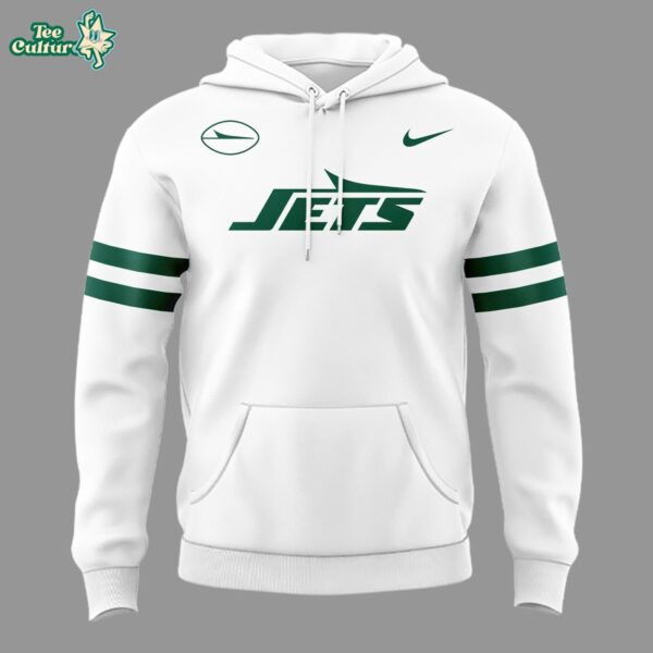 New York Jets White Out Uniforms Hoodie by Teesculture.com