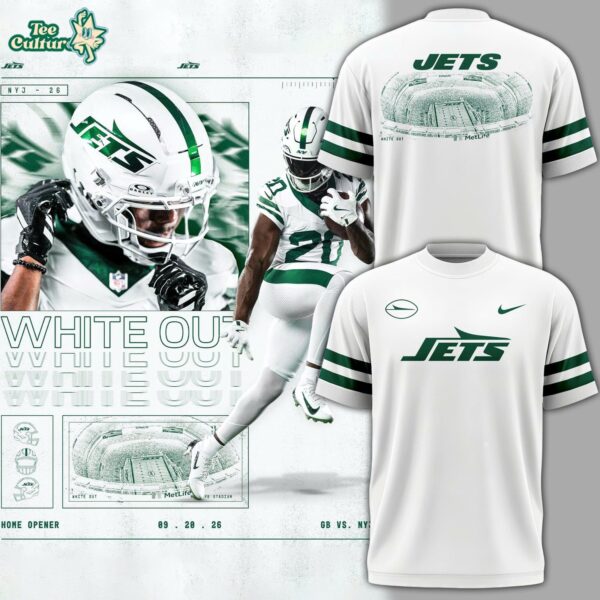 New York Jets White Out Uniforms T-shirt