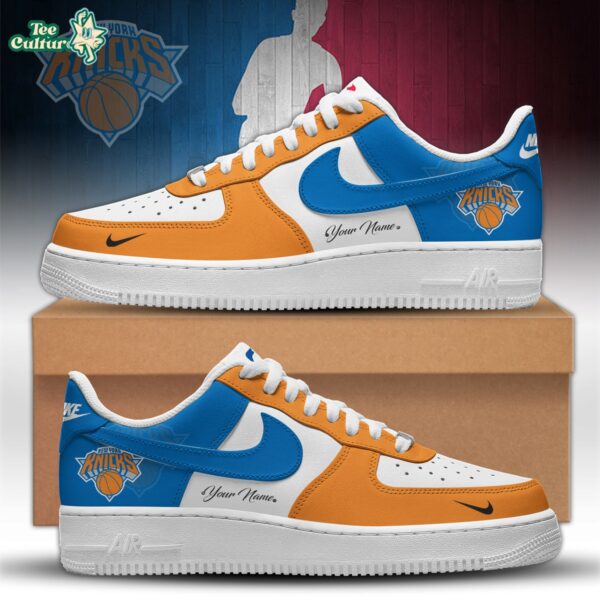 New York Knicks Custom Nike Air Force 1 Low V3 Sneakers
