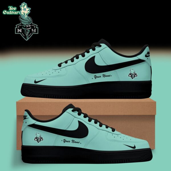 New York Liberty WNBA x Back 2 Black Edition Nike Air Force 1 Low Custom Shoes for Fans V2