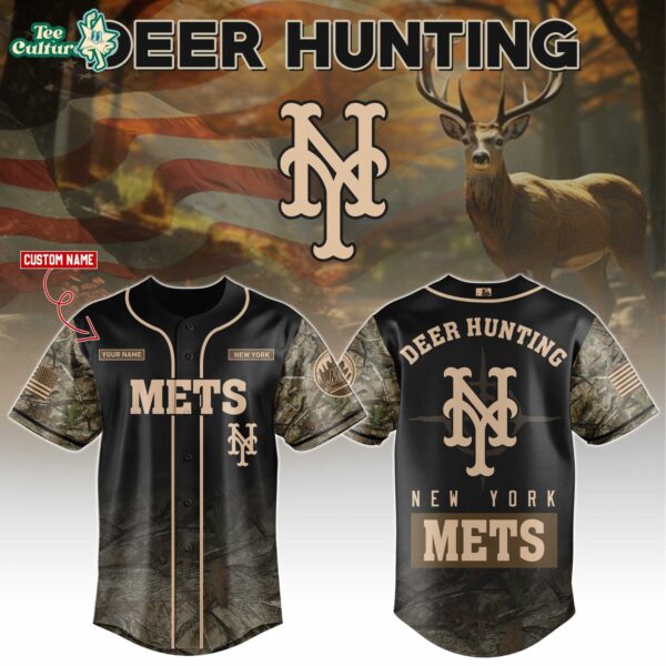 New York Mets Deer Hunting Limited Edition Baseball Jersey