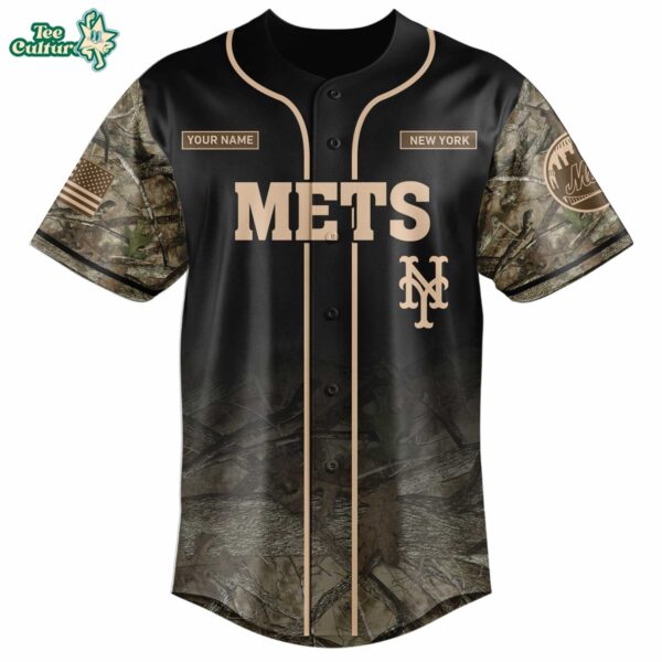 New York Mets Deer Hunting Limited Edition Baseball Jersey by Teesculture.com