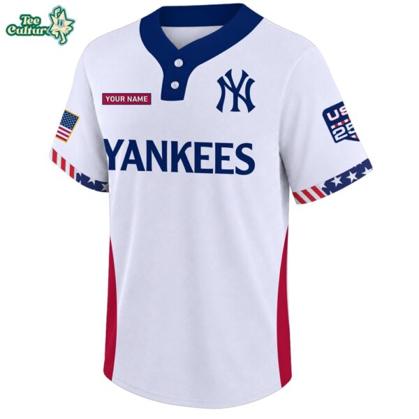 New York Yankees 250 Anniversary Two Button Jersey by Teesculture.com