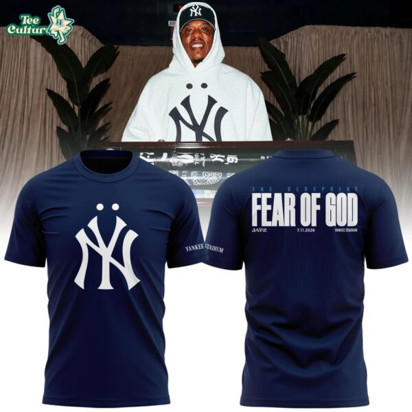 New York Yankees x Jay-Z Fear of God 2026 Limited Edition Navy Shirt