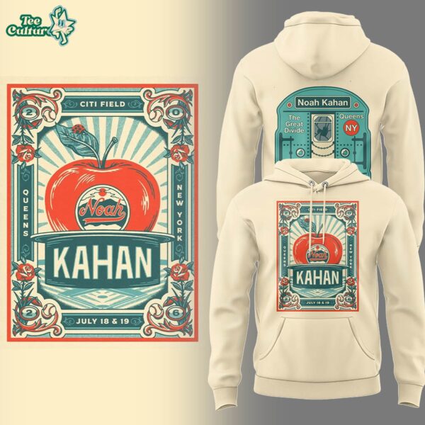 Noah Kahan X Ny Mets The Great Divide Tour At Citi Field Poster Graphic Hoodie