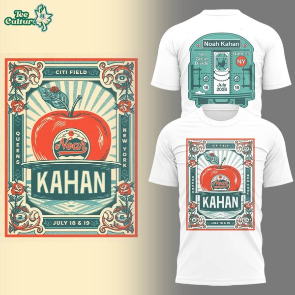 Noah Kahan X Ny Mets The Great Divide Tour At Citi Field Poster Graphic T-shirt Ver2