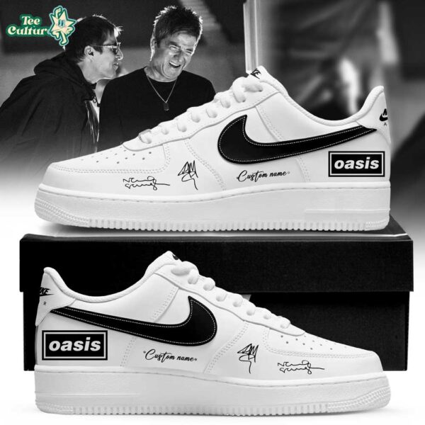 Oasis: Don’t Look Back in Anger Signature Custom Name AF1 Shoes V2