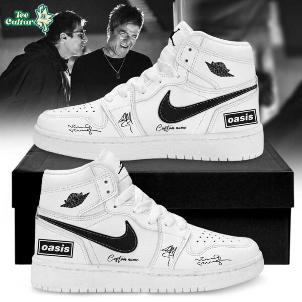 Oasis: Don’t Look Back in Anger Signature Custom Name AJ1 Shoes