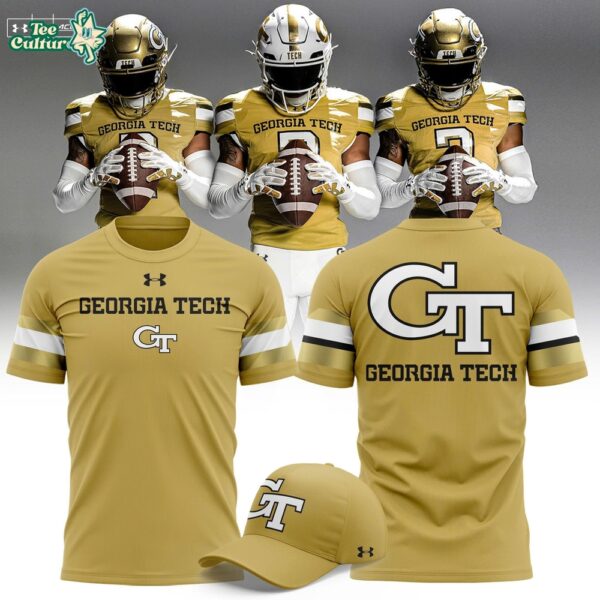 Official Georgia Tech Football 2026 New Old Gold T-Shirt