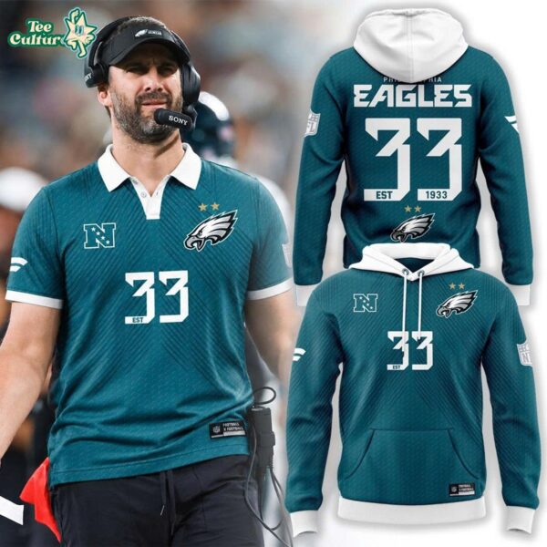 Philadelphia Eagles 1933 Founding Year Soccer Style Hoodie