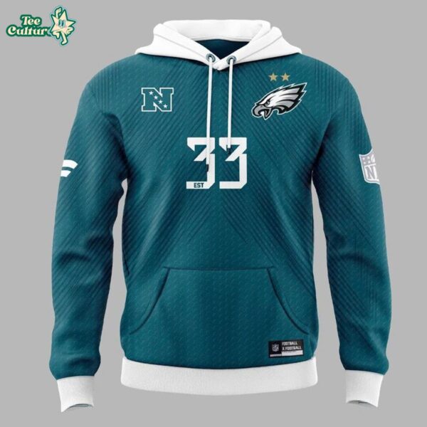 Philadelphia Eagles 1933 Founding Year Soccer Style Hoodie by Teesculture.com