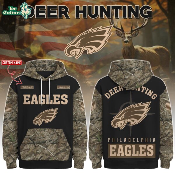 Philadelphia Eagles Deer Hunting Limited Edition Hoodie – NFL Hunting Hoodie for Fans