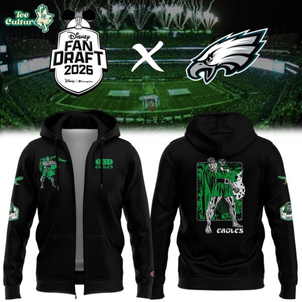 Philadelphia Eagles X Doctor Doom Disney Fan Draft 2026 Zip Hoodie